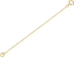 1pc Adabele Real Gold Plated 925 Sterling Silver Chain Extender With Clasp 5 Inch Thin Strong Cable Chain Extension For Necklace Anklet Bracelet Jewelry Making SS288-5