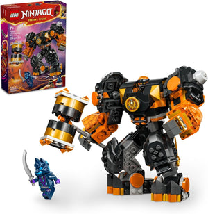 LEGO NINJAGO Cole S Elemental Earth Mech Mini Ninja Toy, Customizable Action Figure Adventure Toy With Cole And Wolf Warrior Minifigures, Ninja Gift For Boys, Girls And Kids Ages 7 And Up, 71806