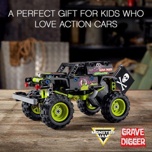 LEGO Technic Monster Jam Grave Digger 42118 Set - Truck Toy To Off-Road Buggy, Pull-Back Motor, Vehicle Building And Learning Playset, Gift For Grandchildren Or Any Monster Truck Fans Ages 7 And Up